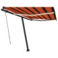 vidaXL Tenda Automatica Sensore Vento e LED 350x250 cm Arancio Marrone vidaXL Tenda Automatica Sensore Vento e LED 350x250 cm Arancio Marrone