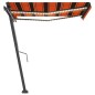 vidaXL Tenda Automatica Sensore Vento e LED 350x250 cm Arancio Marrone vidaXL Tenda Automatica Sensore Vento e LED 350x250 cm Arancio Marrone