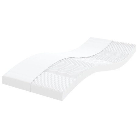 vidaXL Materassi in Schiuma 2pz Bianchi 90x190cm 7 Zone Durezza 20 ILD