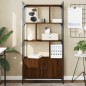 vidaXL Libreria Ante Rovere Marrone 76,5x30x154,5 cm Legno Multistrato vidaXL Libreria Ante Rovere Marrone 76,5x30x154,5 cm Legno Multistrato