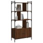 vidaXL Libreria Ante Rovere Marrone 76,5x30x154,5 cm Legno Multistrato vidaXL Libreria Ante Rovere Marrone 76,5x30x154,5 cm Legno Multistrato