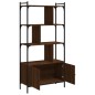 vidaXL Libreria Ante Rovere Marrone 76,5x30x154,5 cm Legno Multistrato vidaXL Libreria Ante Rovere Marrone 76,5x30x154,5 cm Legno Multistrato