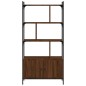 vidaXL Libreria Ante Rovere Marrone 76,5x30x154,5 cm Legno Multistrato vidaXL Libreria Ante Rovere Marrone 76,5x30x154,5 cm Legno Multistrato