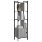 vidaXL Libreria Anta Grigio Sonoma 44,5x30x154,5 cm Legno Multistrato vidaXL Libreria Anta Grigio Sonoma 44,5x30x154,5 cm Legno Multistrato