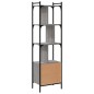 vidaXL Libreria Anta Grigio Sonoma 44,5x30x154,5 cm Legno Multistrato vidaXL Libreria Anta Grigio Sonoma 44,5x30x154,5 cm Legno Multistrato