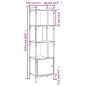 vidaXL Libreria Anta Grigio Sonoma 44,5x30x154,5 cm Legno Multistrato vidaXL Libreria Anta Grigio Sonoma 44,5x30x154,5 cm Legno Multistrato