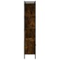 vidaXL Libreria con Ante Rovere Fumo 76,5x30x154,5cm Legno Multistrato vidaXL Libreria con Ante Rovere Fumo 76,5x30x154,5cm Legno Multistrato