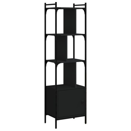 vidaXL Libreria con Ante Nera 44,5x30x154,5 cm Legno Multistrato