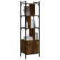 vidaXL Libreria con Anta Rovere Fumo 44,5x30x154,5cm Legno Multistrato vidaXL Libreria con Anta Rovere Fumo 44,5x30x154,5cm Legno Multistrato