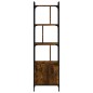 vidaXL Libreria con Anta Rovere Fumo 44,5x30x154,5cm Legno Multistrato vidaXL Libreria con Anta Rovere Fumo 44,5x30x154,5cm Legno Multistrato