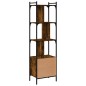 vidaXL Libreria con Anta Rovere Fumo 44,5x30x154,5cm Legno Multistrato vidaXL Libreria con Anta Rovere Fumo 44,5x30x154,5cm Legno Multistrato