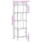 vidaXL Libreria con Anta Rovere Fumo 44,5x30x154,5cm Legno Multistrato vidaXL Libreria con Anta Rovere Fumo 44,5x30x154,5cm Legno Multistrato
