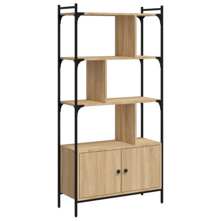 vidaXL Libreria Ante Rovere Sonoma 76,5x30x154,5 cm Legno Multistrato