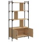 vidaXL Libreria Ante Rovere Sonoma 76,5x30x154,5 cm Legno Multistrato vidaXL Libreria Ante Rovere Sonoma 76,5x30x154,5 cm Legno Multistrato
