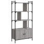 vidaXL Libreria Ante Grigio Sonoma 76,5x30x154,5 cm Legno Multistrato vidaXL Libreria Ante Grigio Sonoma 76,5x30x154,5 cm Legno Multistrato