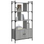 vidaXL Libreria Ante Grigio Sonoma 76,5x30x154,5 cm Legno Multistrato vidaXL Libreria Ante Grigio Sonoma 76,5x30x154,5 cm Legno Multistrato
