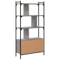 vidaXL Libreria Ante Grigio Sonoma 76,5x30x154,5 cm Legno Multistrato vidaXL Libreria Ante Grigio Sonoma 76,5x30x154,5 cm Legno Multistrato
