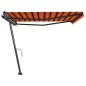 Tenda Retrattile Manuale Autoportante 400x300cm Arancio Marrone Tenda Retrattile Manuale Autoportante 400x300cm Arancio Marrone