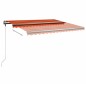 Tenda Retrattile Manuale Autoportante 400x300cm Arancio Marrone Tenda Retrattile Manuale Autoportante 400x300cm Arancio Marrone