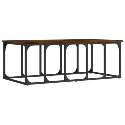vidaXL Tavolino da Salotto Rovere Fumo 100x50x35,5cm Legno Multistrato