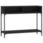 vidaXL Tavolino Consolle Nero 100x30,5x75 cm in Legno Multistrato vidaXL Tavolino Consolle Nero 100x30,5x75 cm in Legno Multistrato