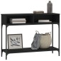 vidaXL Tavolino Consolle Nero 100x30,5x75 cm in Legno Multistrato vidaXL Tavolino Consolle Nero 100x30,5x75 cm in Legno Multistrato