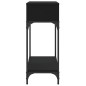 vidaXL Tavolino Consolle Nero 100x30,5x75 cm in Legno Multistrato vidaXL Tavolino Consolle Nero 100x30,5x75 cm in Legno Multistrato