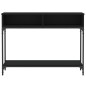 vidaXL Tavolino Consolle Nero 100x30,5x75 cm in Legno Multistrato vidaXL Tavolino Consolle Nero 100x30,5x75 cm in Legno Multistrato