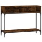 vidaXL Tavolino Consolle Rovere Fumo 100x30,5x75cm Legno Multistrato