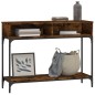 vidaXL Tavolino Consolle Rovere Fumo 100x30,5x75cm Legno Multistrato