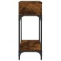 vidaXL Tavolino Consolle Rovere Fumo 100x30,5x75cm Legno Multistrato