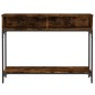 vidaXL Tavolino Consolle Rovere Fumo 100x30,5x75cm Legno Multistrato
