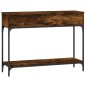 vidaXL Tavolino Consolle Rovere Fumo 100x30,5x75cm Legno Multistrato