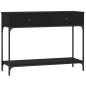 vidaXL Tavolino Consolle Nero 100x34,5x75 cm in Legno Multistrato vidaXL Tavolino Consolle Nero 100x34,5x75 cm in Legno Multistrato