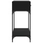 vidaXL Tavolino Consolle Nero 100x34,5x75 cm in Legno Multistrato vidaXL Tavolino Consolle Nero 100x34,5x75 cm in Legno Multistrato