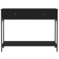 vidaXL Tavolino Consolle Nero 100x34,5x75 cm in Legno Multistrato vidaXL Tavolino Consolle Nero 100x34,5x75 cm in Legno Multistrato