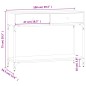 vidaXL Tavolino Consolle Nero 100x34,5x75 cm in Legno Multistrato vidaXL Tavolino Consolle Nero 100x34,5x75 cm in Legno Multistrato