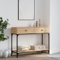 vidaXL Tavolino Consolle Rovere Sonoma 100x34,5x75cm Legno Multistrato vidaXL Tavolino Consolle Rovere Sonoma 100x34,5x75cm Legno Multistrato