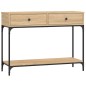 vidaXL Tavolino Consolle Rovere Sonoma 100x34,5x75cm Legno Multistrato vidaXL Tavolino Consolle Rovere Sonoma 100x34,5x75cm Legno Multistrato