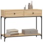vidaXL Tavolino Consolle Rovere Sonoma 100x34,5x75cm Legno Multistrato vidaXL Tavolino Consolle Rovere Sonoma 100x34,5x75cm Legno Multistrato