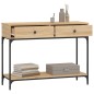 vidaXL Tavolino Consolle Rovere Sonoma 100x34,5x75cm Legno Multistrato vidaXL Tavolino Consolle Rovere Sonoma 100x34,5x75cm Legno Multistrato