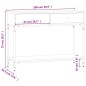 vidaXL Tavolino Consolle Rovere Sonoma 100x34,5x75cm Legno Multistrato vidaXL Tavolino Consolle Rovere Sonoma 100x34,5x75cm Legno Multistrato