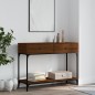 vidaXL Tavolo Consolle Rovere Marrone 100x34,5x75 cm Legno Multistrato vidaXL Tavolo Consolle Rovere Marrone 100x34,5x75 cm Legno Multistrato