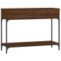 vidaXL Tavolo Consolle Rovere Marrone 100x34,5x75 cm Legno Multistrato vidaXL Tavolo Consolle Rovere Marrone 100x34,5x75 cm Legno Multistrato