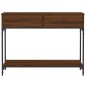 vidaXL Tavolo Consolle Rovere Marrone 100x34,5x75 cm Legno Multistrato vidaXL Tavolo Consolle Rovere Marrone 100x34,5x75 cm Legno Multistrato