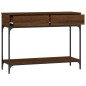 vidaXL Tavolo Consolle Rovere Marrone 100x34,5x75 cm Legno Multistrato vidaXL Tavolo Consolle Rovere Marrone 100x34,5x75 cm Legno Multistrato