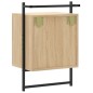 vidaXL Comodino a Muro Rovere Sonoma 40x30x61 cm Legno Multistrato vidaXL Comodino a Muro Rovere Sonoma 40x30x61 cm Legno Multistrato