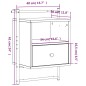 vidaXL Comodino a Muro Rovere Sonoma 40x30x61 cm Legno Multistrato vidaXL Comodino a Muro Rovere Sonoma 40x30x61 cm Legno Multistrato
