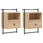 vidaXL Comodini a Muro 2 pz Rovere Sonoma 40x30x61cm Legno Multistrato vidaXL Comodini a Muro 2 pz Rovere Sonoma 40x30x61cm Legno Multistrato