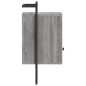 vidaXL Comodino a Muro Grigio Sonoma 40x30x61 cm Legno Multistrato